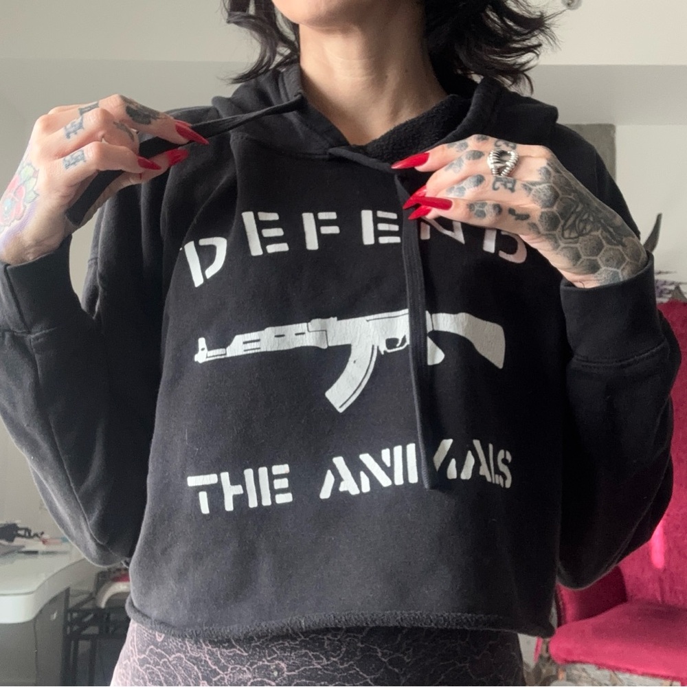 Cropped hoodie